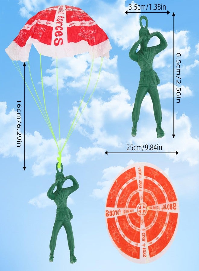 Manmel 40PCS Parachute Toy, Outdoor Flying Toy for Kids 3 4 5 6 7 8 9, Mini Paratroopers Army Parachute Flying Throwing Outside Toys for Toddlers, Boys, Girls, Party Favors, Goodie Bag Stuffers - Image 2
